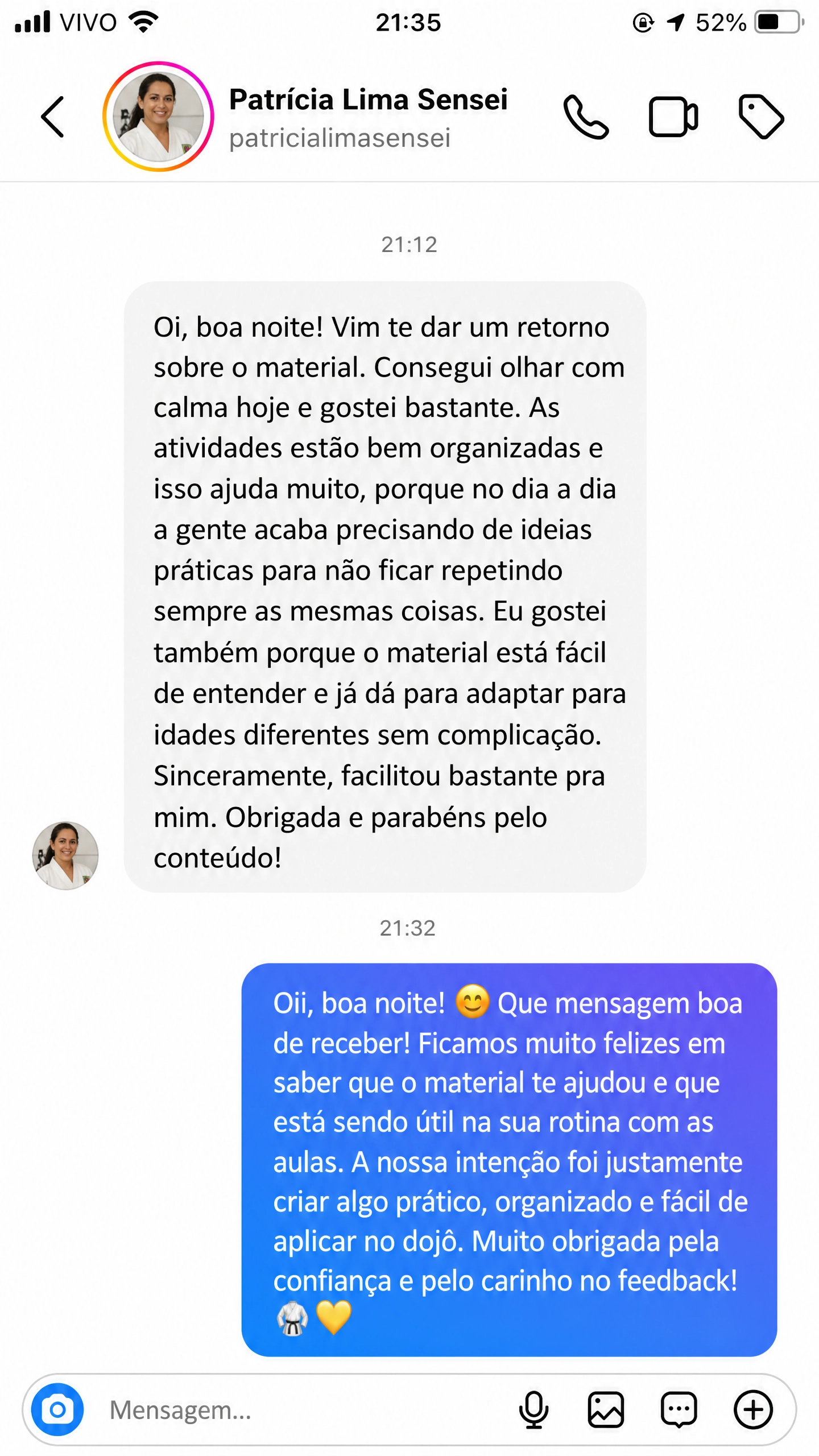 Depoimento Patricia